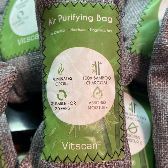 AIR PURIFYING BAG Bamboo Charcoal Bags Odor Absorber Deodorizer 12ct VITSCAN - Picture 5 of 8